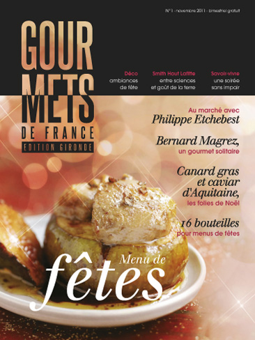 couverture du magazine gourmets de france 1